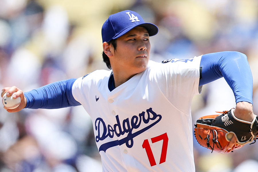 ナショナルズ戦に先発したドジャース・大谷翔平【写真：ロイター】
