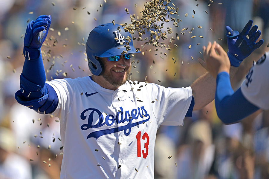 ナショナルズ戦で本塁打を放ったドジャースのマックス・マンシー【写真：Getty Images】