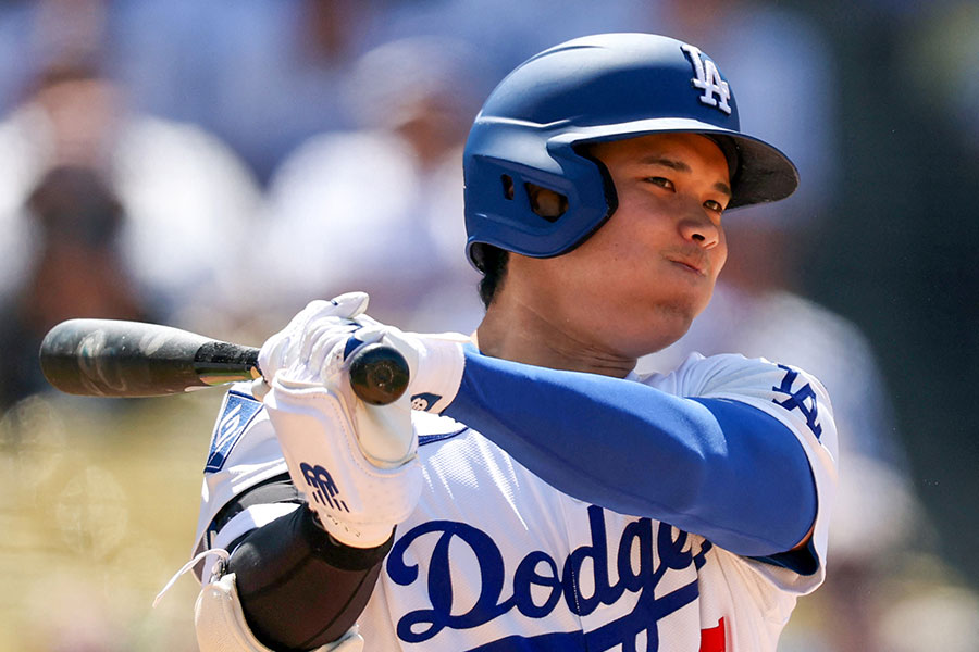 ナショナルズ戦に出場したドジャース・大谷翔平【写真：ロイター】
