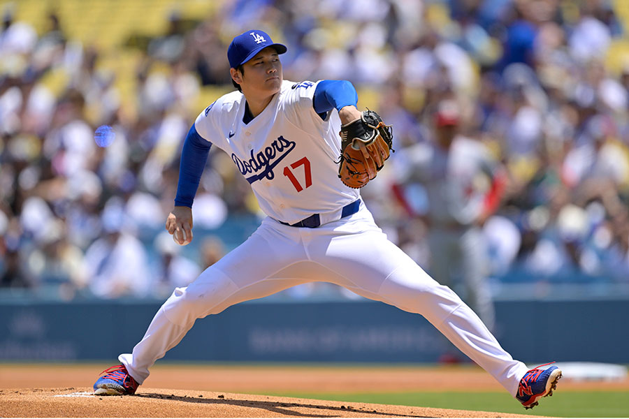 ナショナルズ戦に登板したドジャース・大谷翔平【写真：Getty Images】