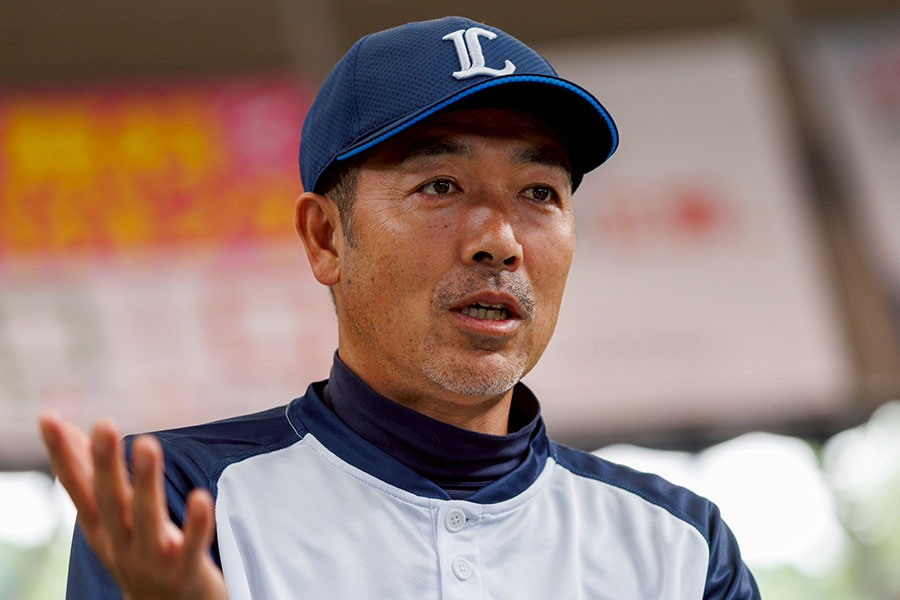 西武ジュニア・星野智樹監督【写真：伊藤賢汰】