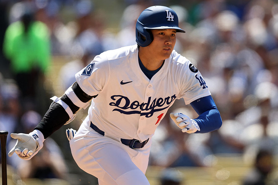 ナショナルズ戦に出場したドジャース・大谷翔平【写真：ロイター】