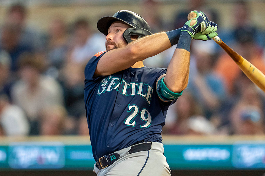 32号本塁打を放ったマリナーズのカル・ローリー【写真：ロイター】