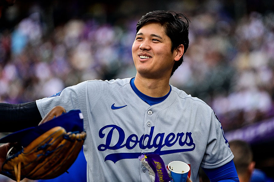 ロッキーズ戦に出場したドジャース・大谷翔平【写真:Getty Images】