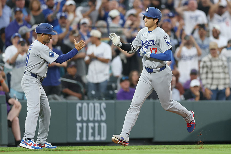 第4打席で本塁打を放ったドジャース・大谷翔平【写真：Getty Images】