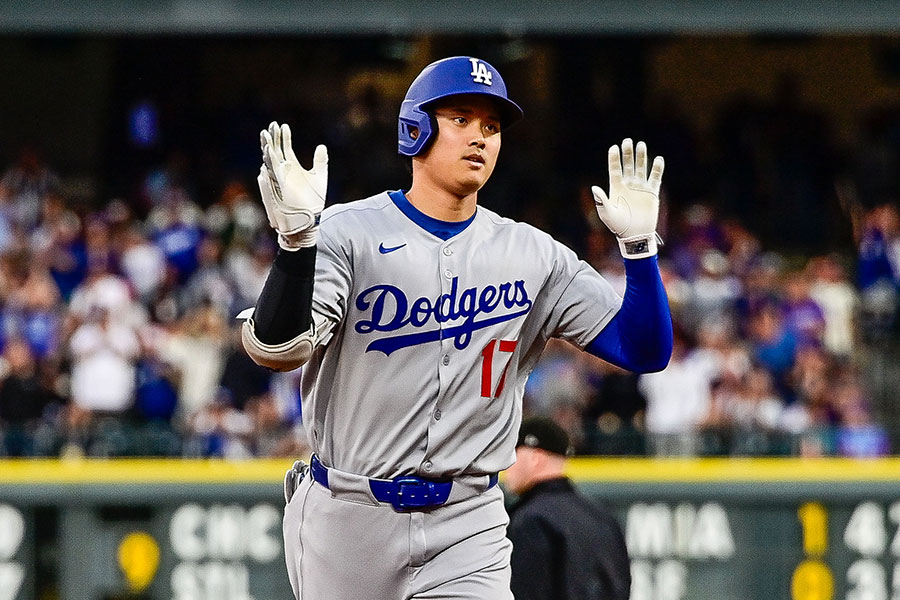 第4打席で本塁打を放ったドジャース・大谷翔平【写真：Getty Images】
