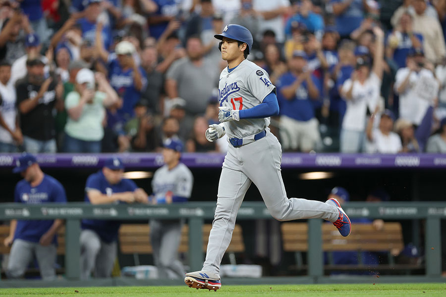 第4打席で本塁打を放ったドジャース・大谷翔平【写真：Getty Images】