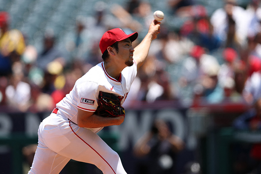 Rソックス戦に登板したエンゼルス・菊池雄星【写真:ロイター】