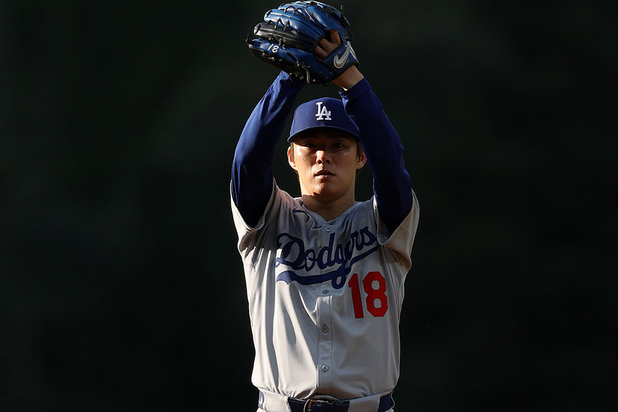 ロッキーズ戦に登板したドジャース・山本由伸【写真：Getty Images】