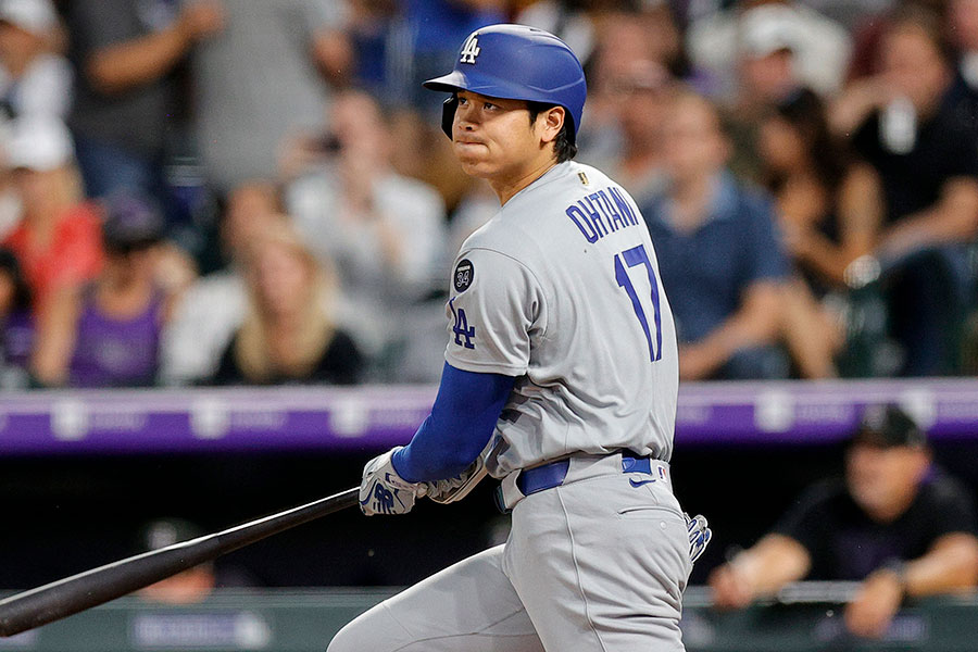 ロッキーズ戦に出場したドジャース・大谷翔平【写真:Getty Images】