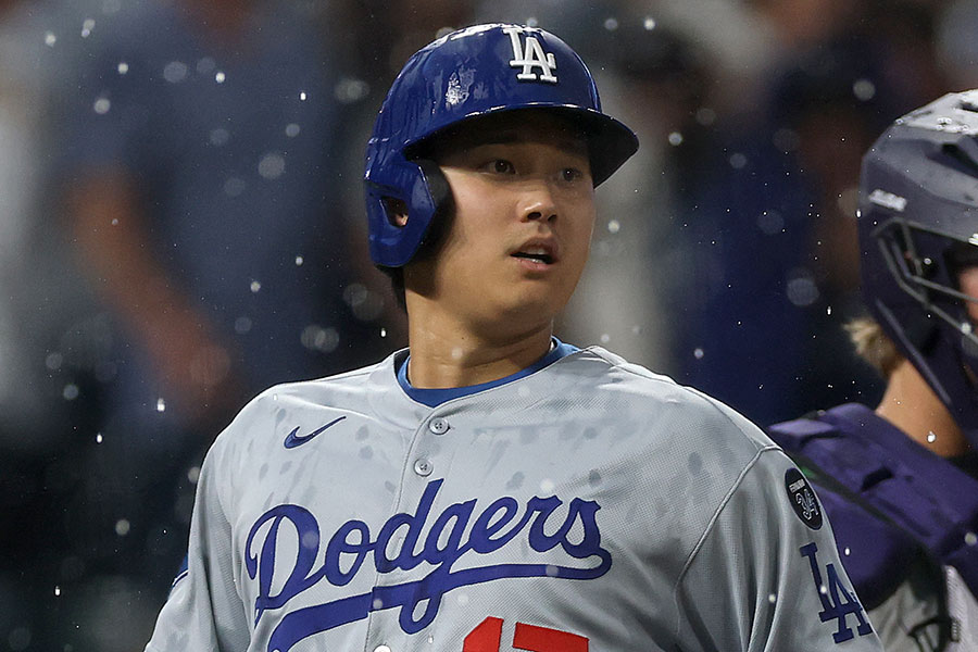 ロッキーズ戦に出場したドジャース・大谷翔平【写真：Getty Images】