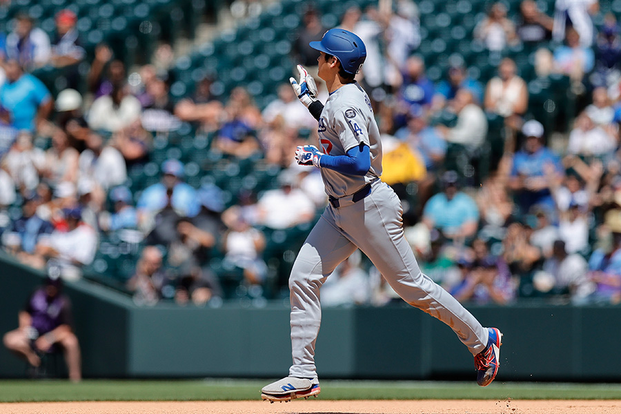 28号ソロを放ったドジャース・大谷翔平【写真：Getty Images】