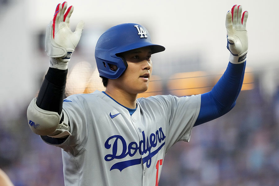 ロイヤルズに出場したドジャース・大谷翔平【写真：Getty Images】