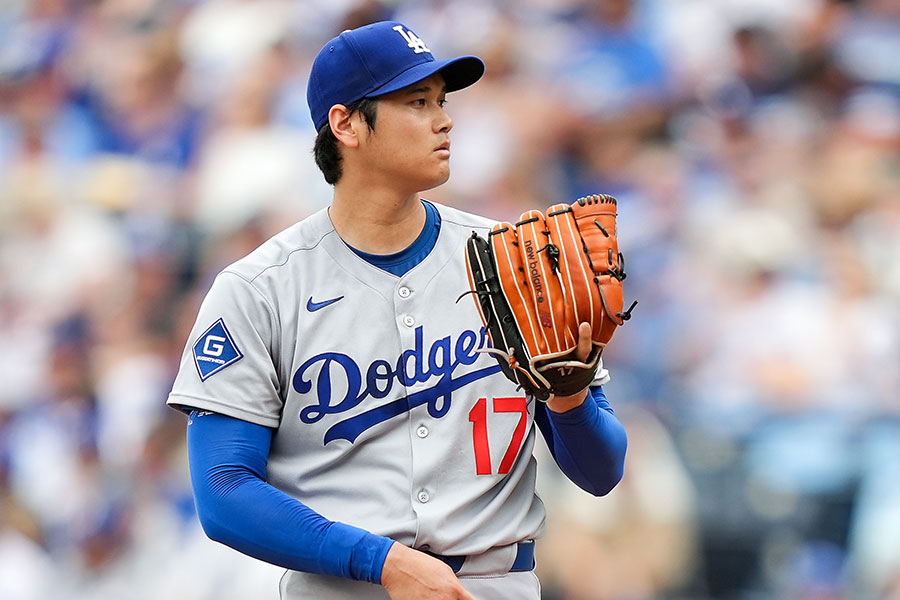 ロイヤルズ戦に登板したドジャース・大谷翔平【写真：ロイター】