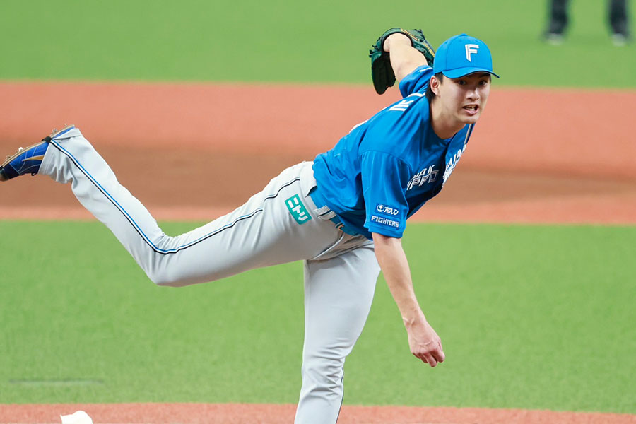 西武戦で完投勝利を挙げた日本ハム・達孝太【写真：小池義弘】