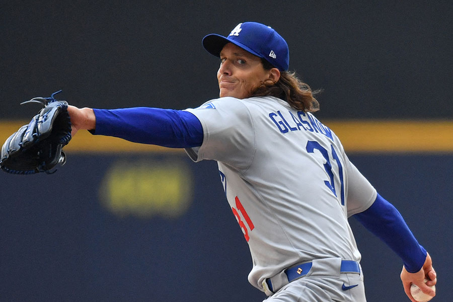 ドジャースのタイラー・グラスノー【写真：ロイター】