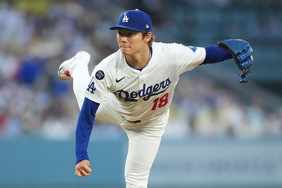 先発したドジャース・山本由伸【写真：ロイター】