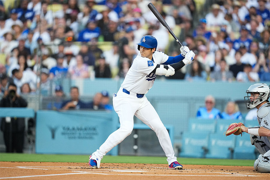 Wソックス戦に出場したドジャース・大谷翔平【写真：ロイター】