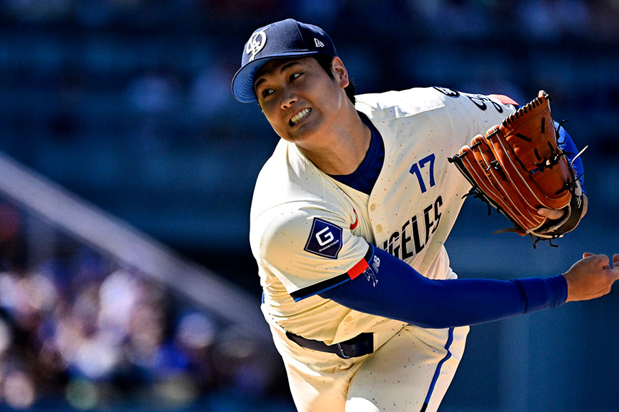 アストロズ戦に登板したドジャース・大谷翔平【写真：Getty Images】