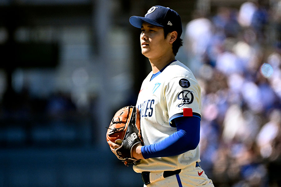 アストロズ戦に先発したドジャース・大谷翔平【写真:Getty Images】
