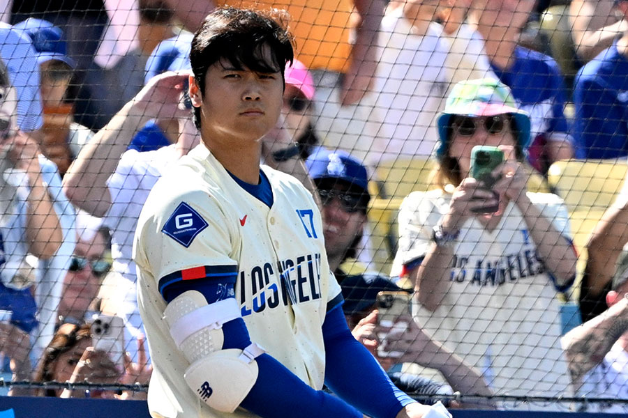 アストロズ戦に出場したドジャース・大谷翔平【写真：Getty Images】