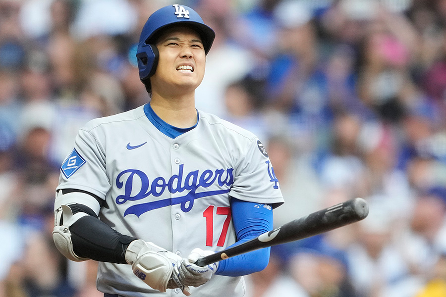 ブルワーズ戦に出場したドジャース・大谷翔平【写真：Getty Images】