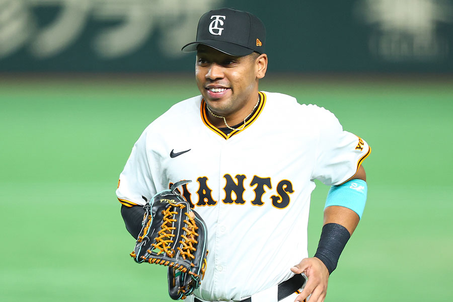 巨人・オコエ瑠偉【写真：加治屋友輝】