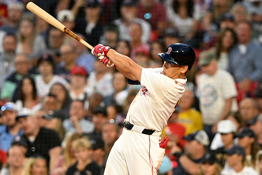 ロッキーズ戦に出場したレッドソックス・吉田正尚【写真：ロイター】