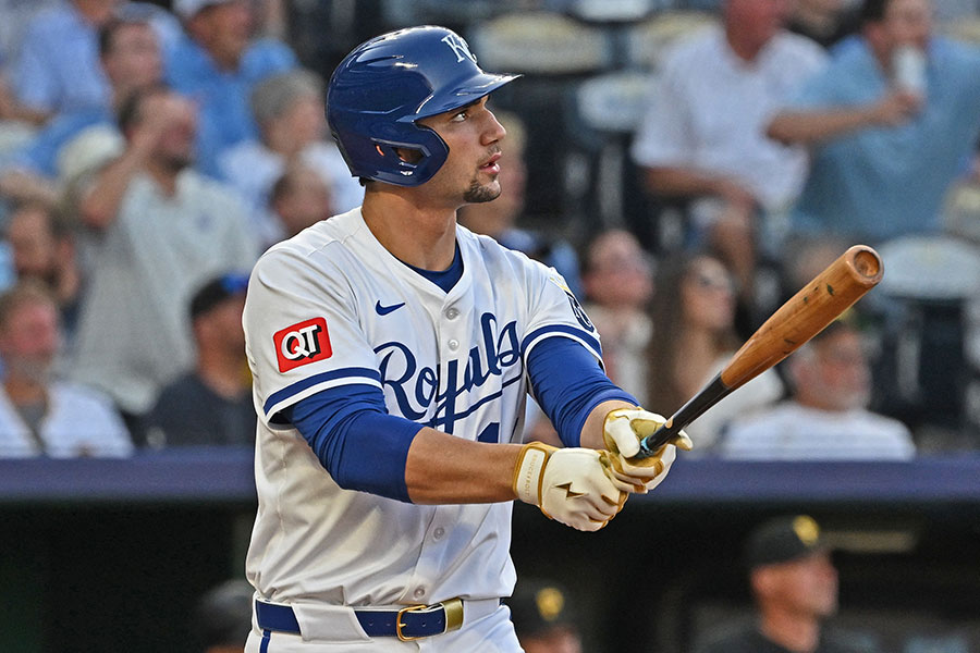4号本塁打を放ったロイヤルズのジャック・カグリオーン【写真:ロイター】