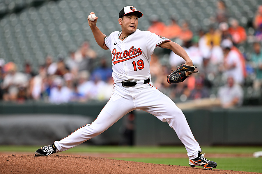 先発したオリオールズ・菅野智之【写真：Getty Images】