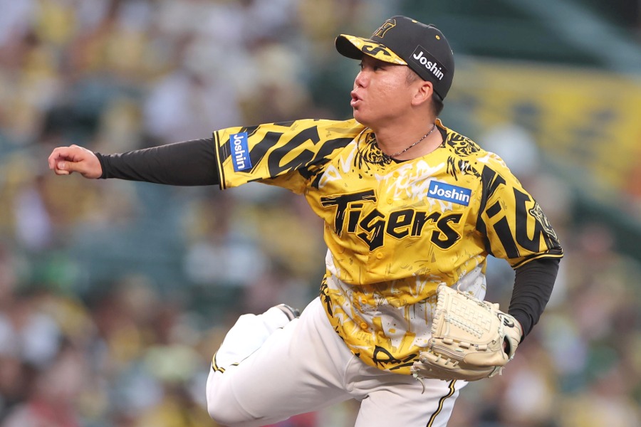 ヤクルト戦に先発した阪神・村上頌樹【写真提供：産経新聞社】