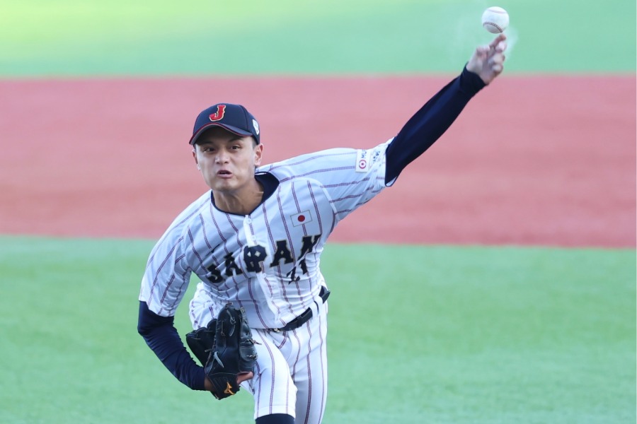 侍ジャパン先発の毛利海大【写真：加冶屋友輝】