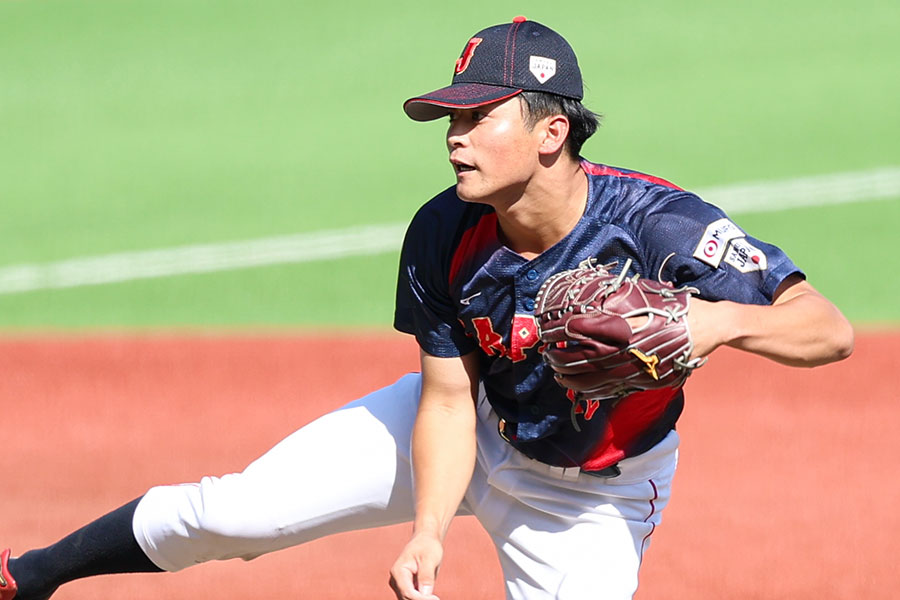 159キロを計測した仙台大・佐藤幻瑛【写真：加治屋友輝】