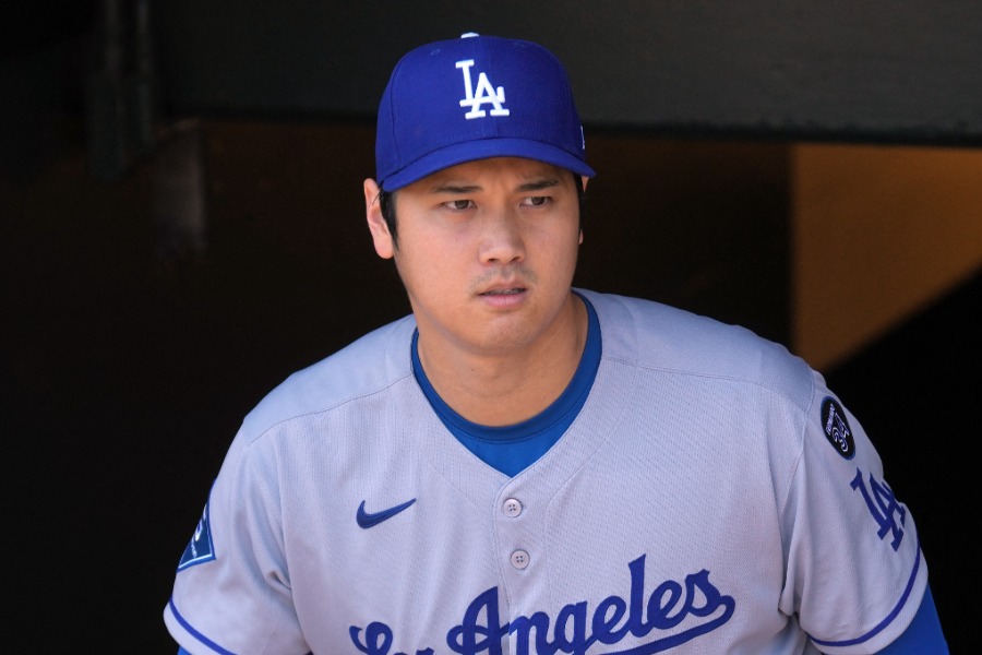 ジャイアンツ戦に出場したドジャース・大谷翔平【写真：ロイター】