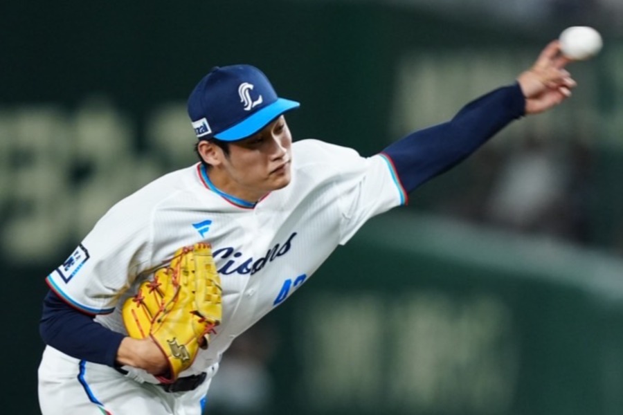 日本ハム戦に登板した西武・羽田慎之介【写真：矢口亨】