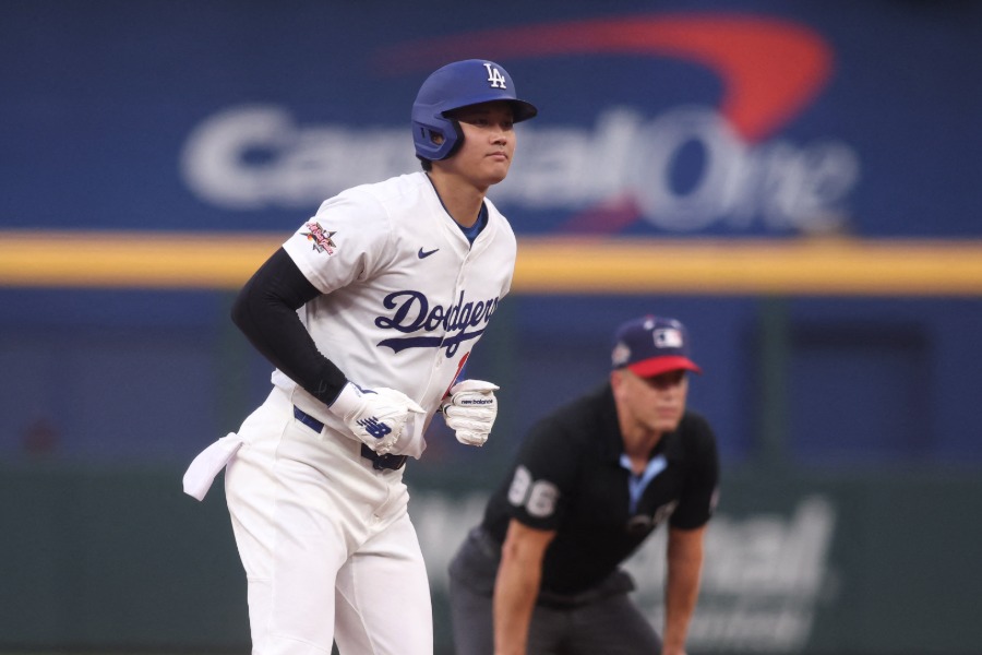 安打を放ったドジャース・大谷翔平【写真：ロイター】