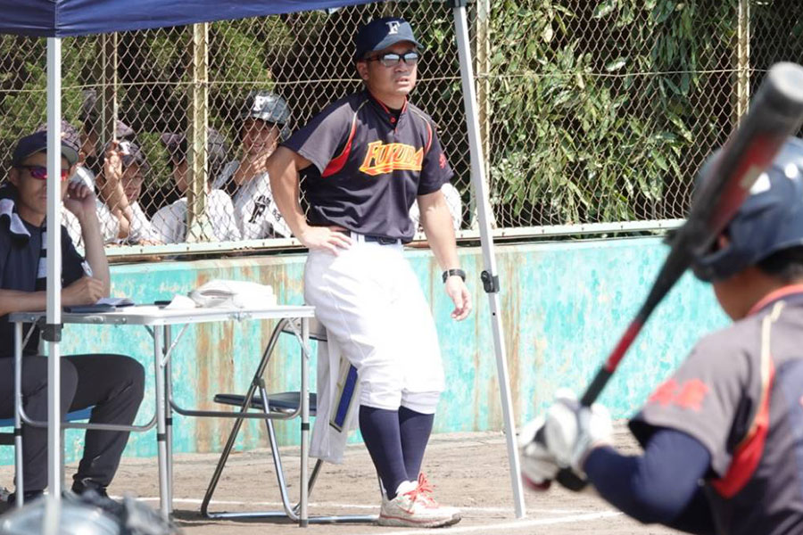 神戸福田ベースボールクラブ・家城透監督【写真：橋本健吾】