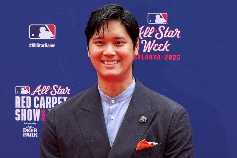 球宴でのレッドカーペットに参加したドジャース・大谷翔平【写真：ロイター】