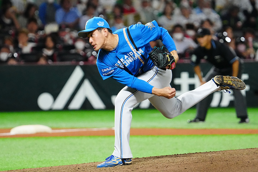 支配下復帰が発表された日本ハム・宮内春輝【写真：荒川祐史】