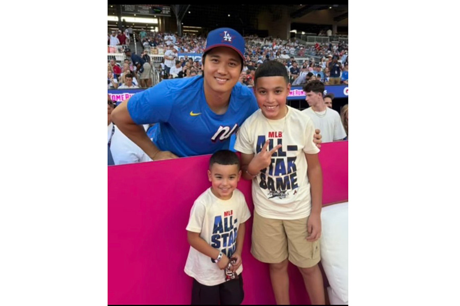 地元放送局が公開したドジャース・大谷翔平（写真はスクリーンショット）