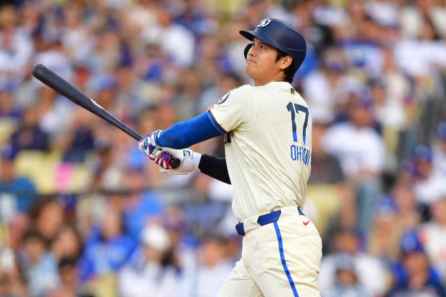 ブルワーズ戦に出場したドジャース・大谷翔平【写真：ロイター】