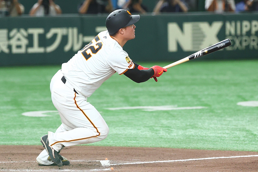 同点3ランを放った巨人・リチャード【写真：加治屋友輝】