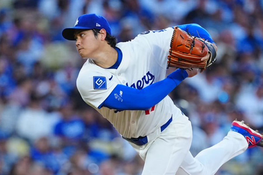 ツインズ戦に先発したドジャース・大谷翔平【写真：荒川祐史】
