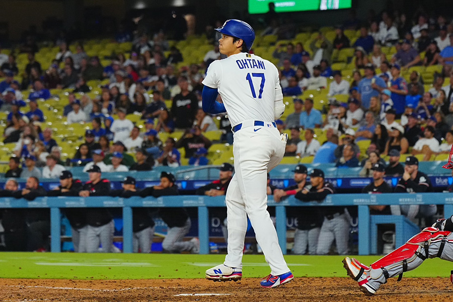 ツインズ戦で36号本塁打を放ったドジャース・大谷翔平【写真：ロイター】