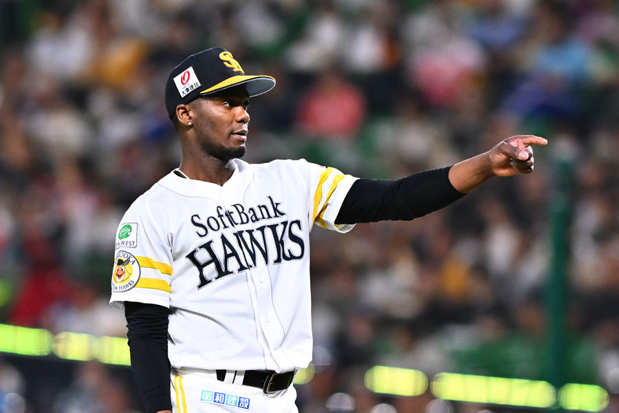 ソフトバンクのリバン・モイネロ【写真：古川剛伊】