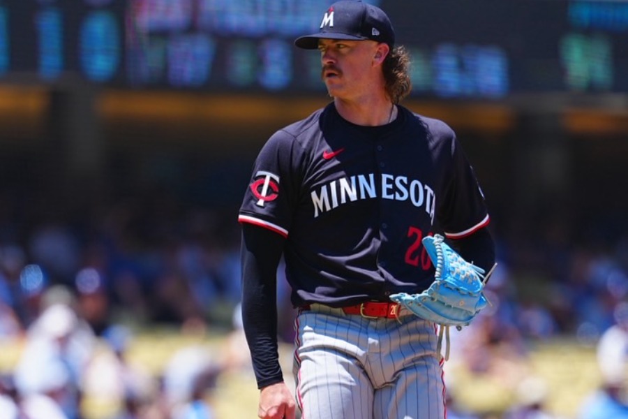 大谷翔平に被弾したツインズのクリス・パダック【写真：荒川祐史】