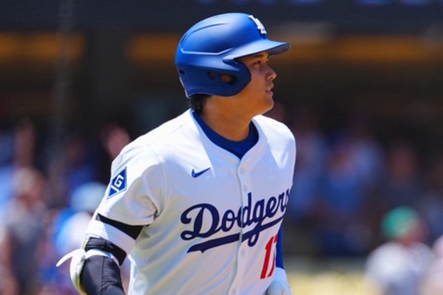 ツインズ戦に出場したドジャース・大谷翔平【写真：荒川祐史】