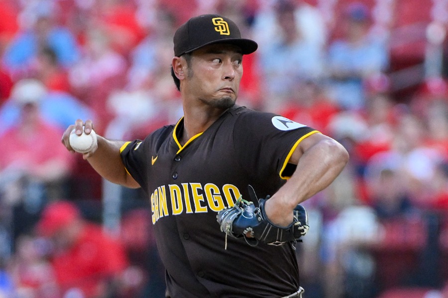 カージナルス戦に先発したパドレス・ダルビッシュ有【写真：ロイター】