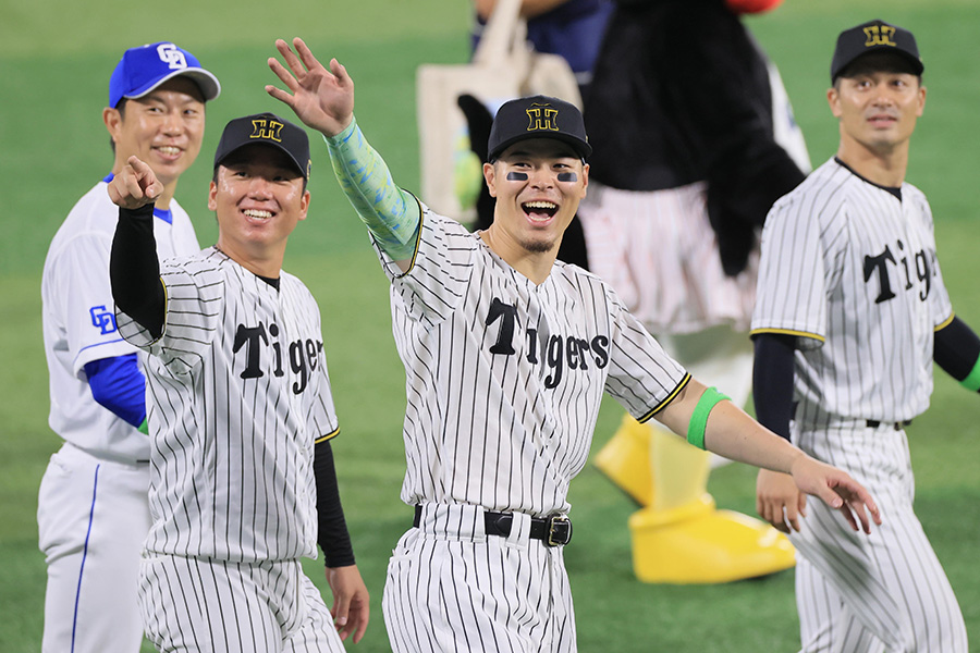 オールスターに出場した阪神・佐藤輝明らセ・リーグナイン【写真提供：産経新聞社】