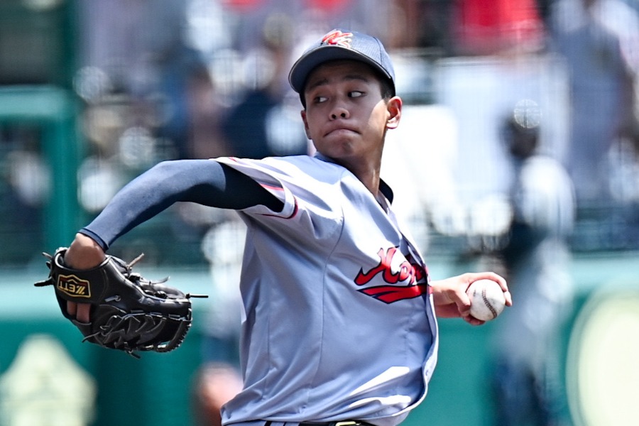 京都国際・西村一毅【写真：中戸川知世】
